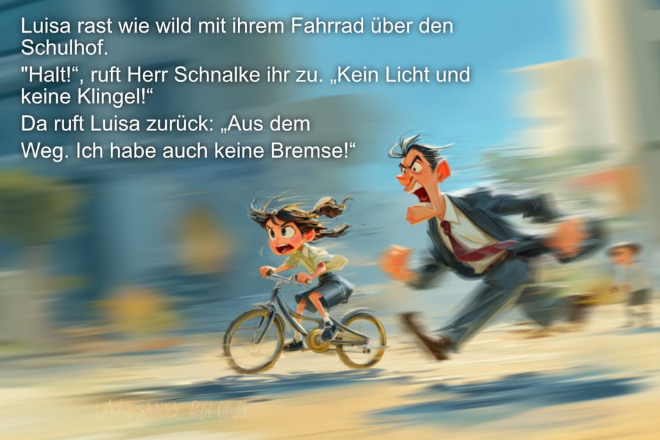 Damit hat der Lehrer wohl nicht gerechnet.