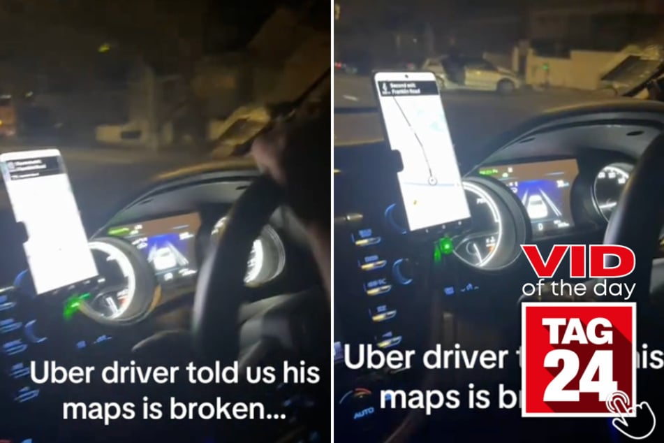 Today's Viral Video of the Day features a hilarious failure caught from inside of an Uber driver's car!