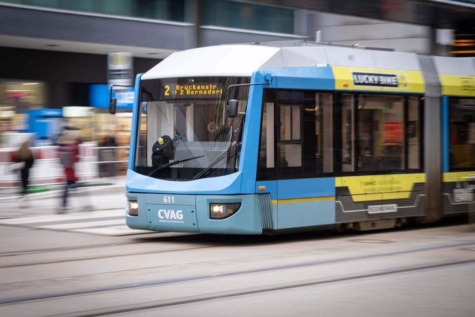 Am Montag stießen in Chemnitz zwei Straßenbahnen zusammen. (Symbolfoto)
