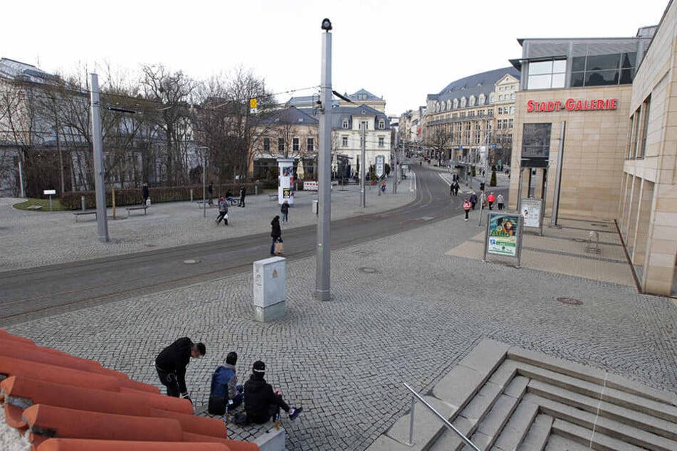 In Plauen kam es vor der Stadt-Galerie zu einer Messerstecherei (Archivbild).