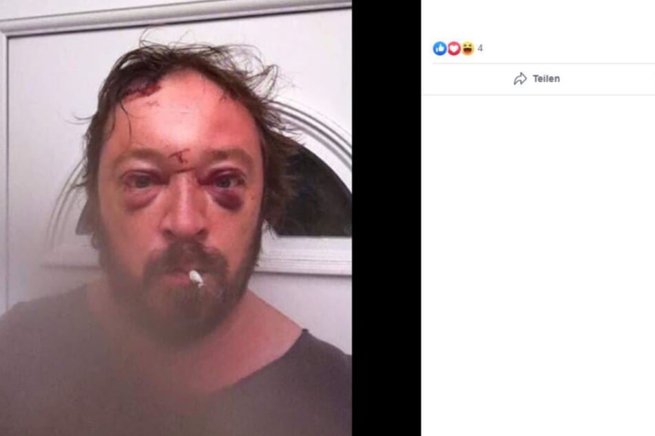Dieses Selfie schockierte Gene Davies (47). Dennoch war es am 1. Dezember noch dreimal auf seiner Facebook-Seite zu finden.