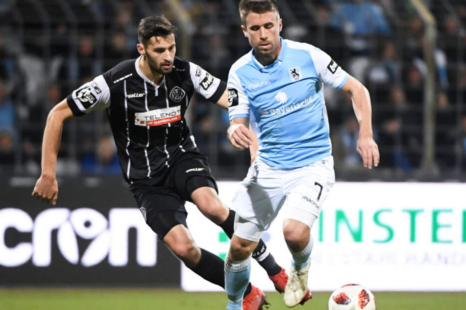 Gegen den VfR Aalen zitterten sich Stefan Lex (r.) und die Löwen zu einem knappen Sieg.