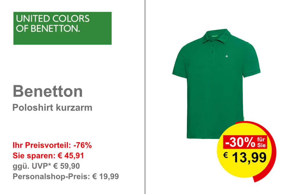 Benetton Poloshirt kurzarm