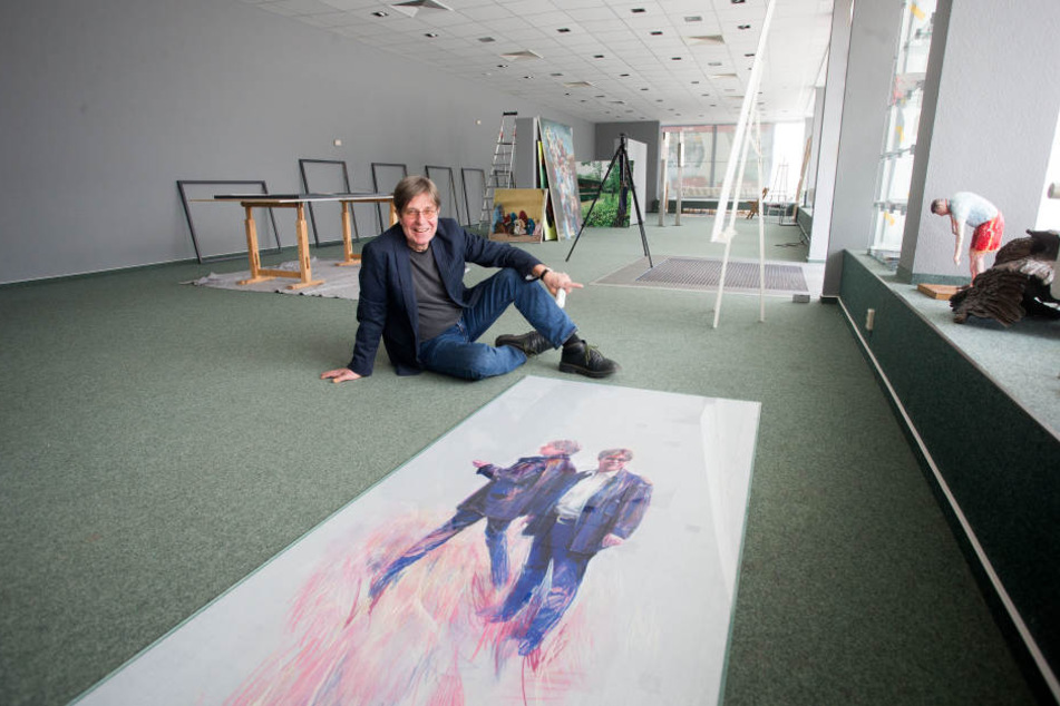 Galerist Bernd Weise (62) richtet sich in einem ehemaligen Laden am Rosenhof neu ein. Am 25. April öffnet dort sein Kunstsalon.