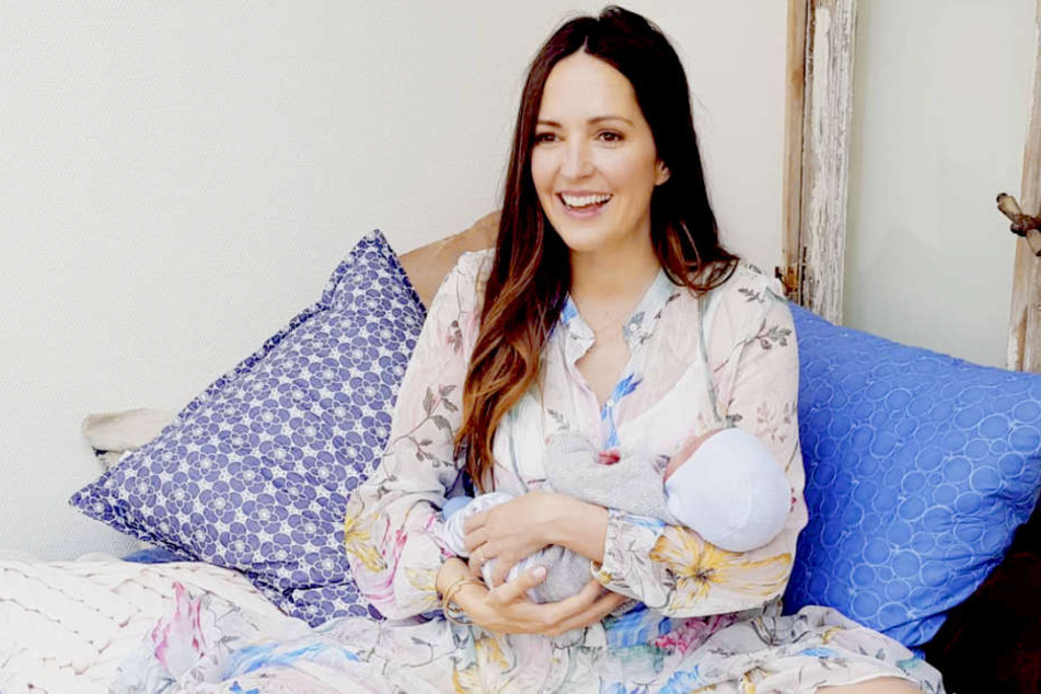 Johanna Klum (38) mit ihrem zweiten Kind.