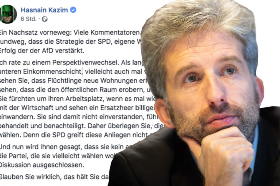 Palmer macht sich auf Facebook Gedanken zur politischen Kommunikation mit Rechten. (Fotomontage)