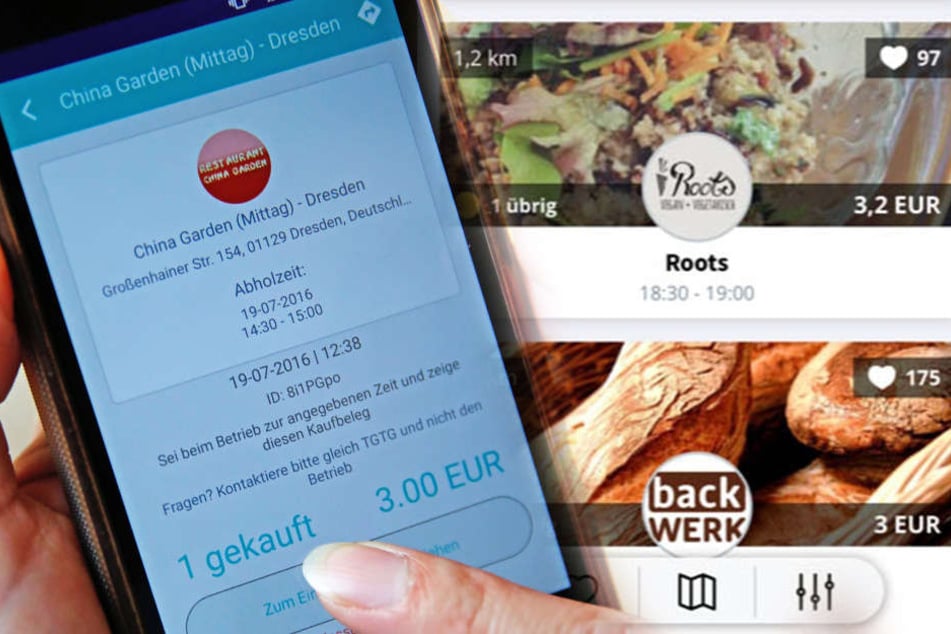 Die App zeigt Restaurants in der Nähe an - bezahlt wird per PayPal oder Kreditkarte.