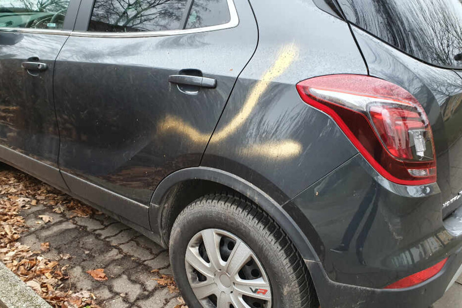 In Chemnitz wurden Autos besprüht.