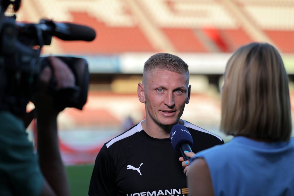 War nicht nur wegen seines Treffers zum zwischenzeitlichen 1:0 für den FSV ein gefragter Gesprächspartner: Marc-Philipp Zimmermann.