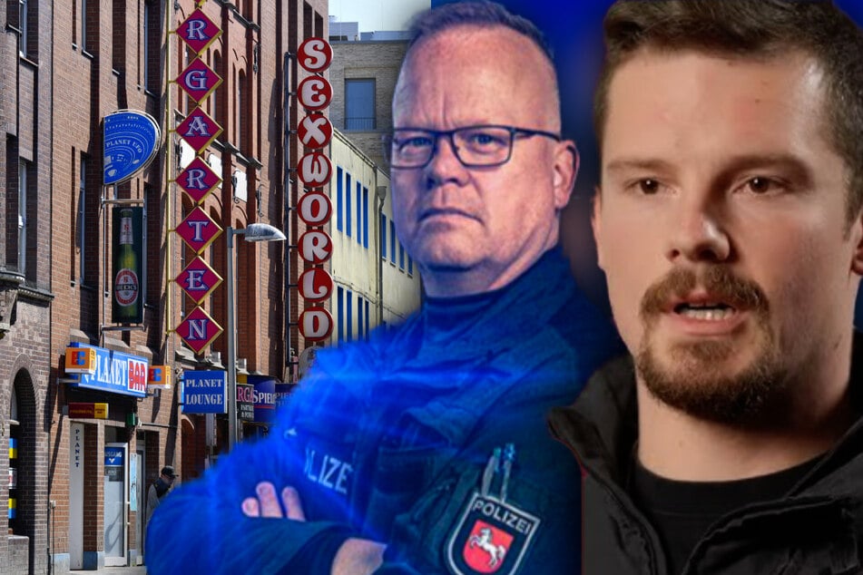 Lars "Helmchen" Helms (54, l.) und sein Kollege Lukas Weide-Hannemann (32, r.) waren in dem Sex-Kino am Steintor im Einsatz.