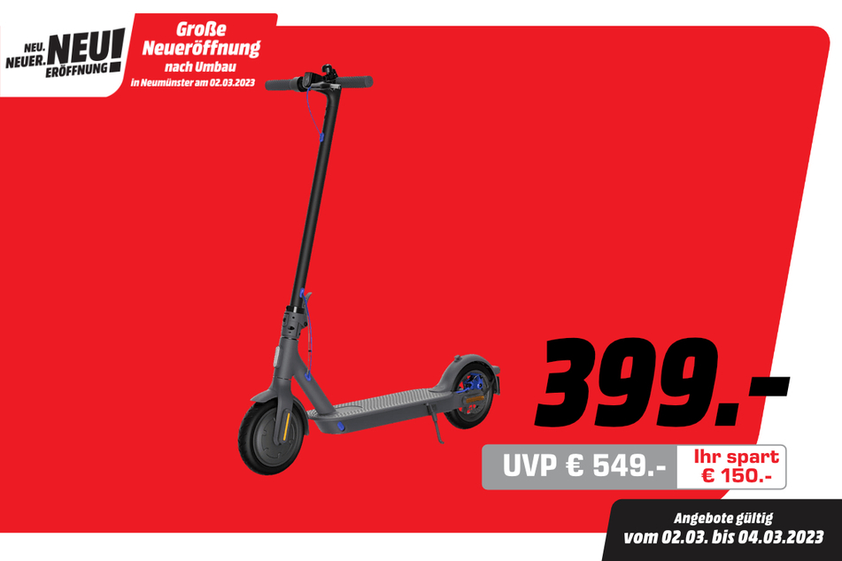 Xiaomi-E-Scooter für 399 statt 549 Euro.