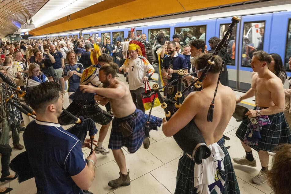 Die schottischen Fans sorgten in München für bombastische Stimmung.