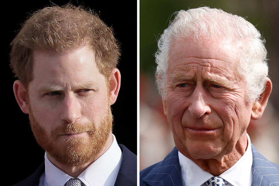 Ist König Charles (75, r.) zu beschäftigt für ein Treffen mit Prinz Harry (39)?