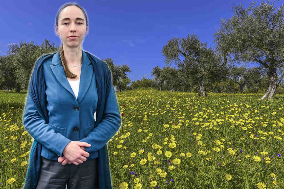 Gesundheitsbürgermeisterin Kristin Kaufmann (42, Linke) geht mit den Dresdnern Kräuter suchen.