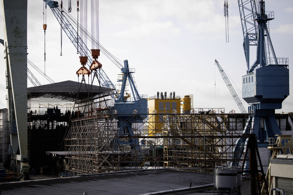 Es geht um mehr als 600 Jobs bei der Pellas Sietas Werft. (Archivbild)