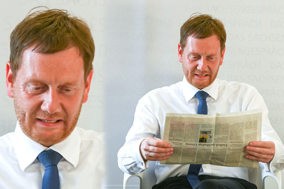 Zeitungslektüre kurz vor der "Morgenlage".