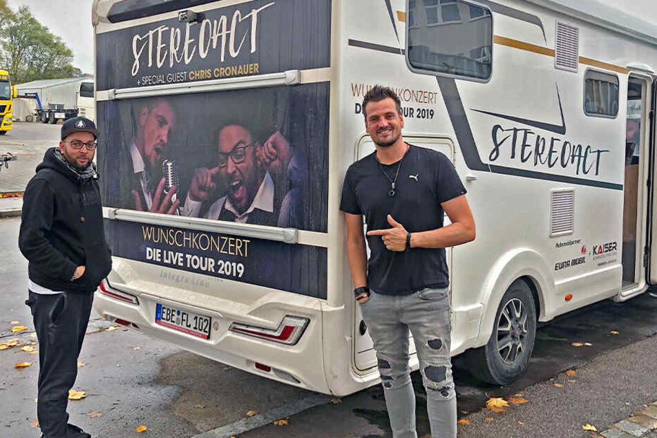 Insgesamt zwei Wohnmobile haben die Stereoact-Jungs für sich und ihre Crew geordert.