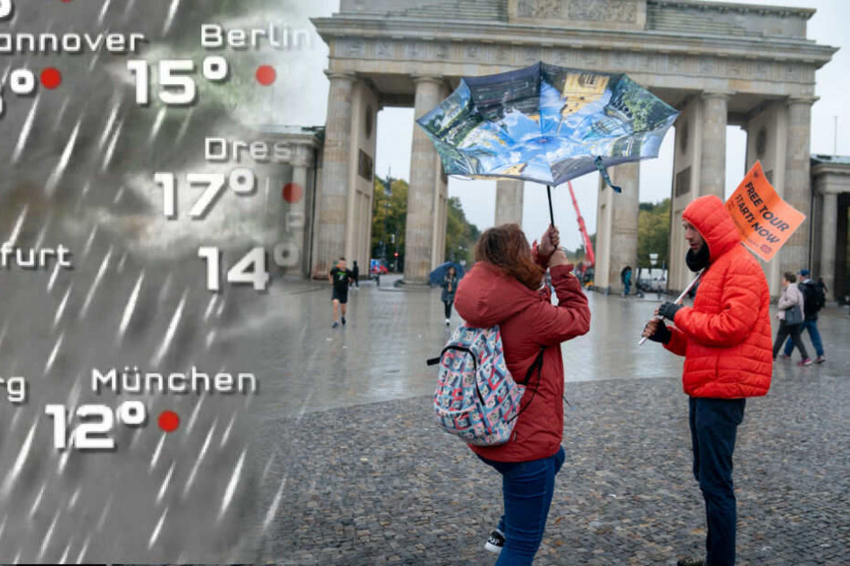 In Berlin bleibt es grau und nass.