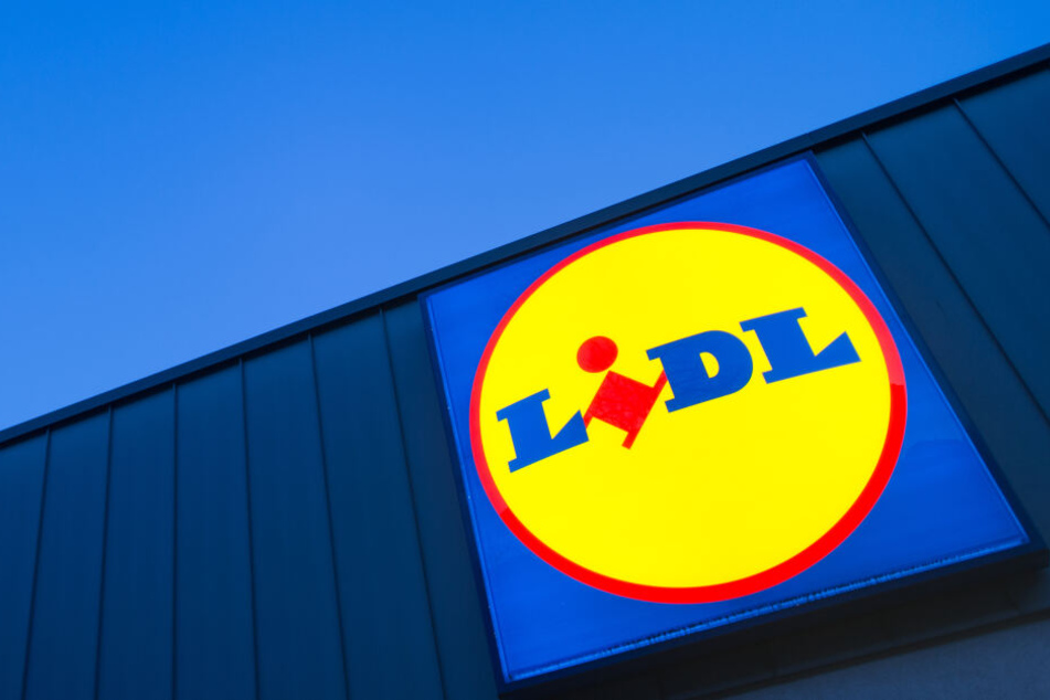 Das Logo einer Lidl-Filiale.