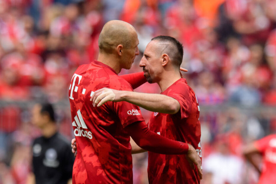 Arjen Robben (l) und Franck Ribery.