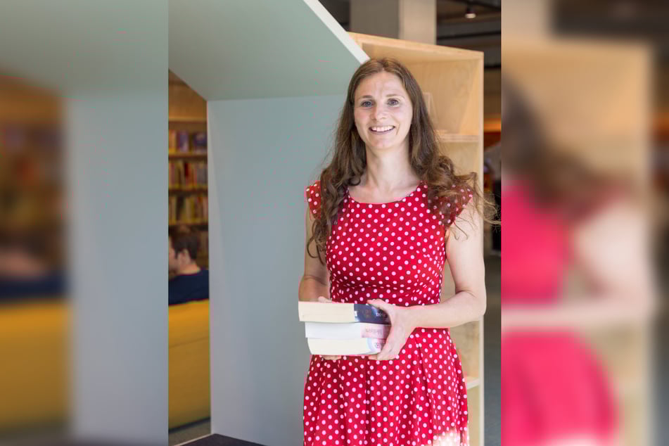 Janett Rusek, Leiterin der Bibliothek Johannstadt (43), freut sich sehr über den neuen Standort.