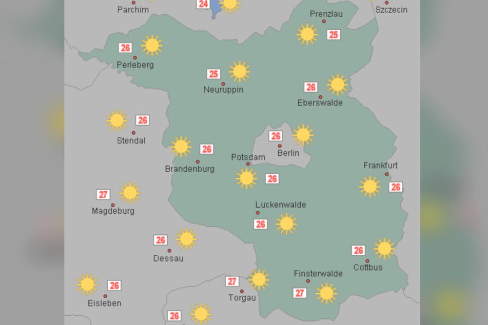 Die Berliner und Brandenburger dürfen sich auf sommerliche Temperaturen freuen.