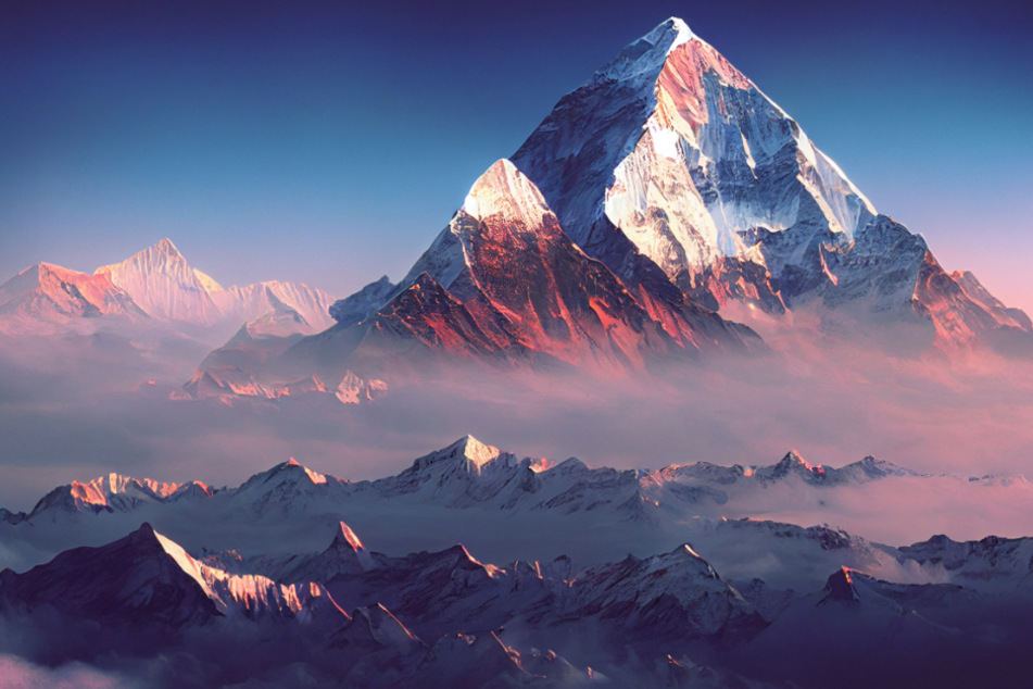 So klar und sonnig ist es am Mount Everest nur selten.