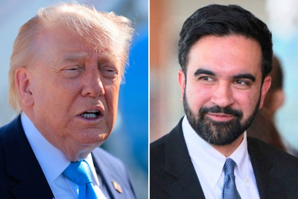 New York City Mayor Zohran Mamdani (r.) has unveiled his new Commission on Government Efficiency – an apparent counter to President Donald Trump's DOGE project.