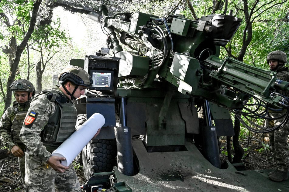 Ukrainische Soldaten im Einsatz.