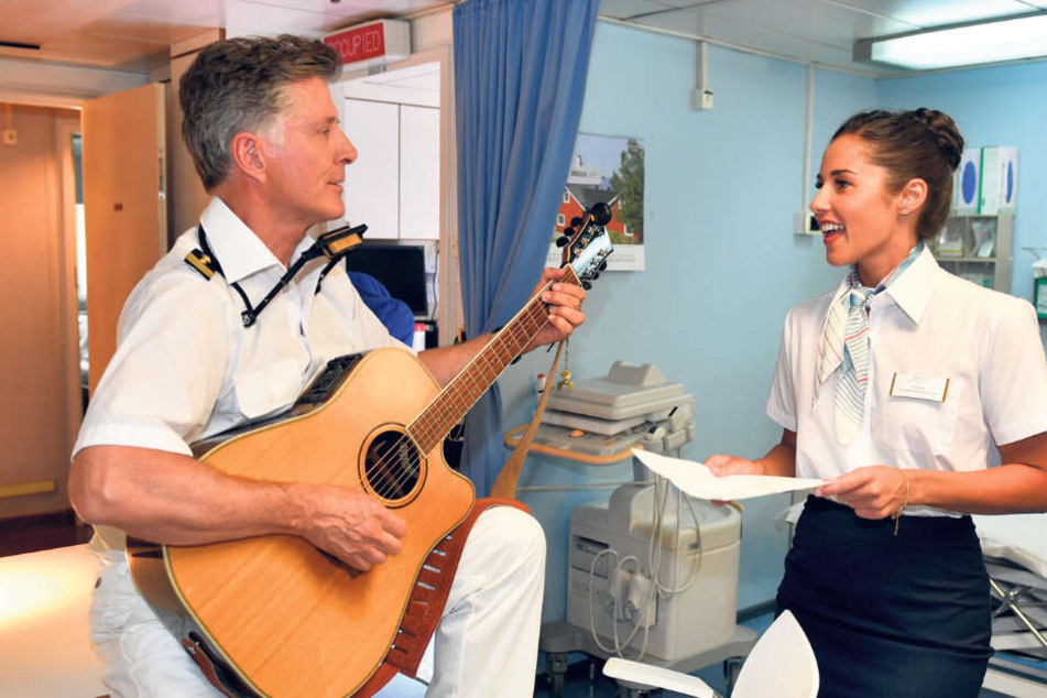 Sarah Lombardi fühlte sich als Gaststar auf dem Traumschiff sichtlich wohl.