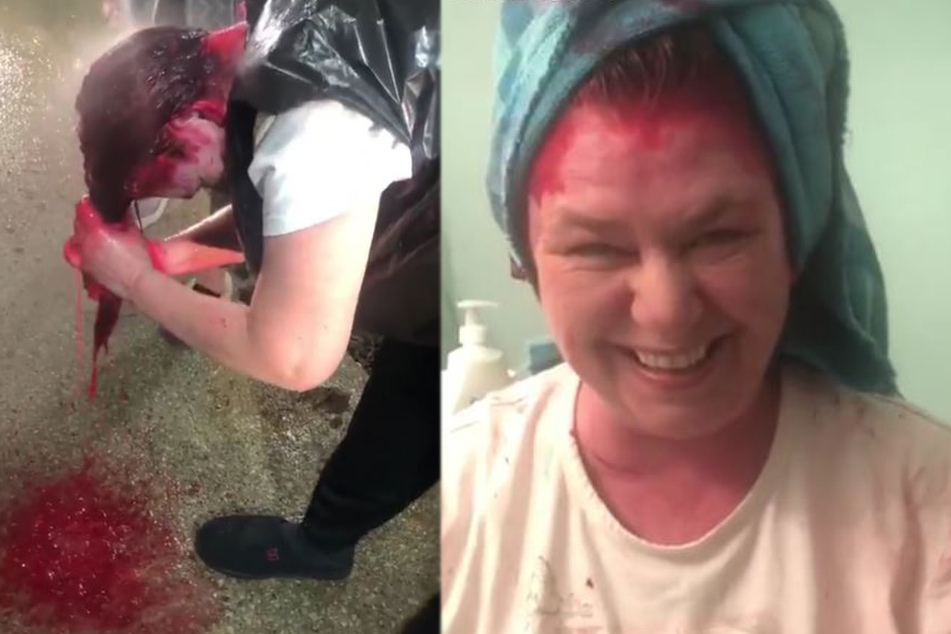 Caught red-handed: mother has hilarious solution to dye job gone wrong