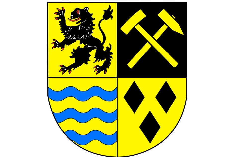 Dieses Wappen besteht aus genau vier Teilen.