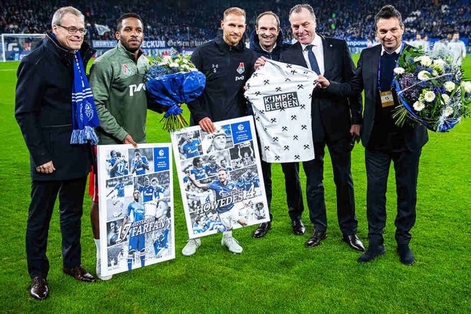 Im Champions-League-Duell zwischen Schalke und Lok Moskau im vergangenen Dezember, verabschiedete man Höwedes und den ebenfalls langjährigen Schalker Jefferson Farfan in der Veltins Arena.