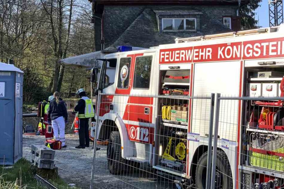 Die Feuerwehr rettete den Mann.
