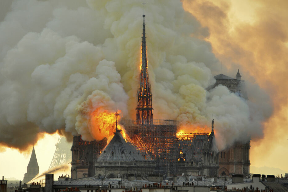 Die weltberühmte Pariser Kathedrale Notre-Dame war am 16. April durch einen Brand stark zerstört worden.