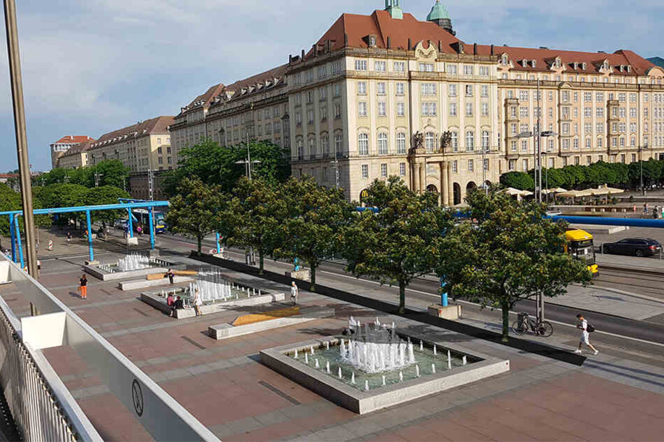 So stellt sich die CDU eine Begrünung des Platzes vor.