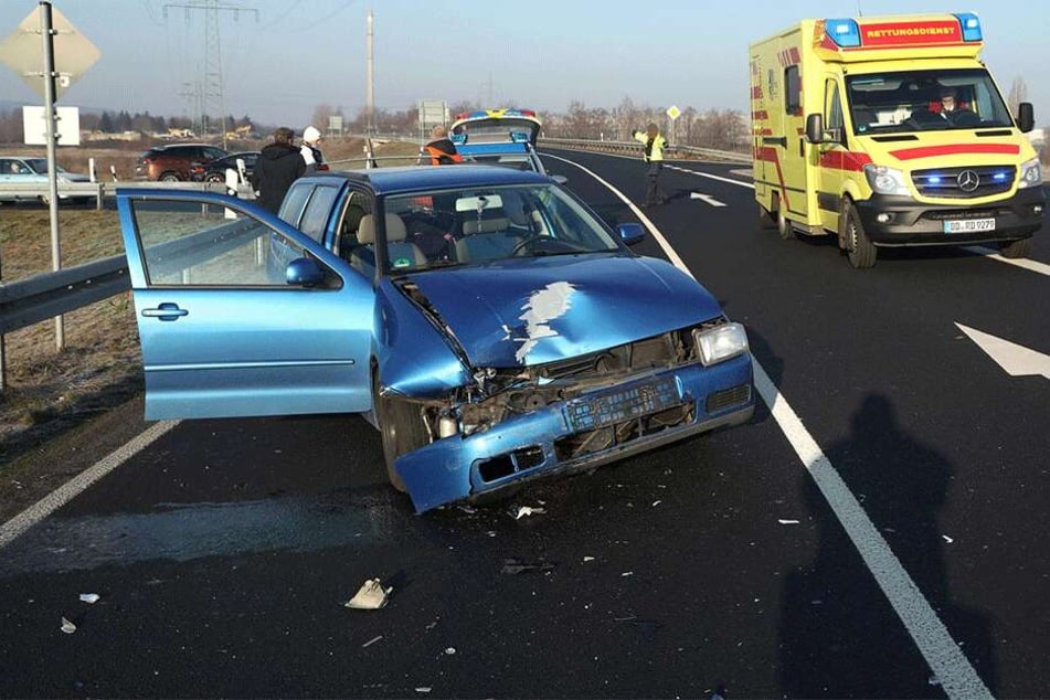 Der VW Polo wurde schwer beschädigt.