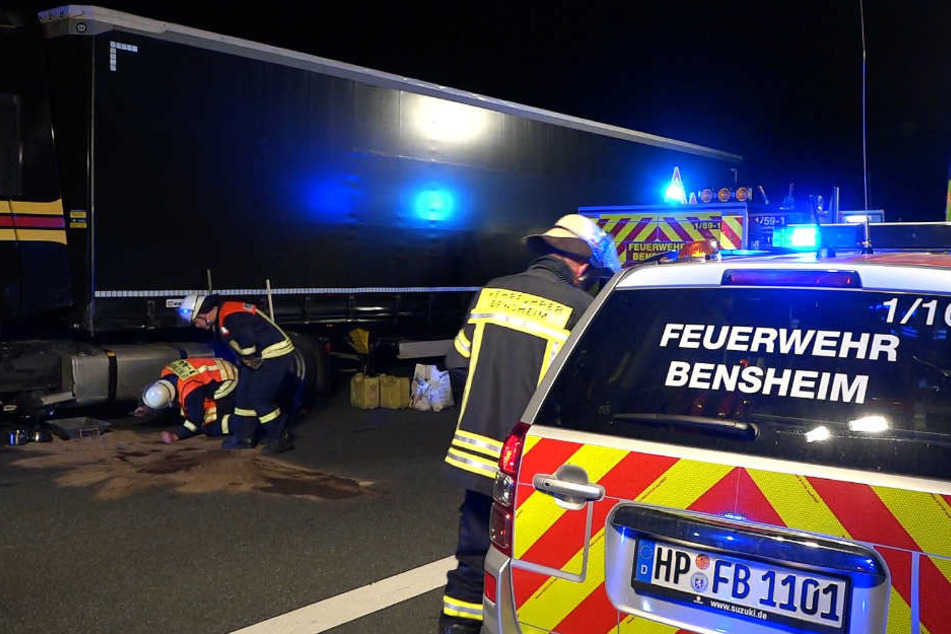 Der Lkw-Fahrer wurde von der Polizei festgenommen.
