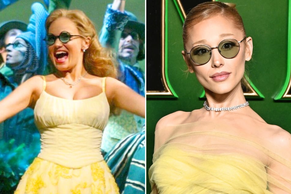 Ariana Grande pays homage to Wicked's Broadway roots with yellow premiere look!