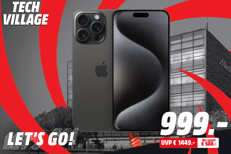 Apple iPhone 15 Pro Max 5G für 999 statt 1.449 Euro.