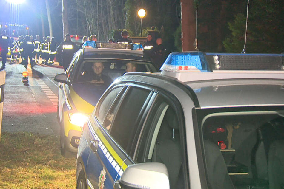 Die Polizei war mit einem Großaufgebot in Goch im Einsatz.
