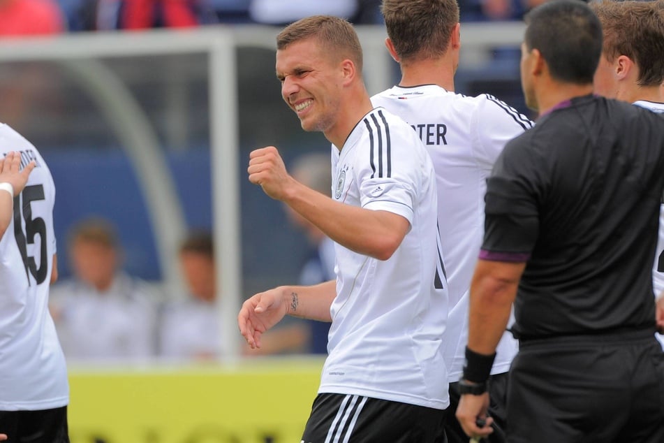 Traf im Test gegen Ecuador gleich doppelt: Lukas Podolski (heute 41).