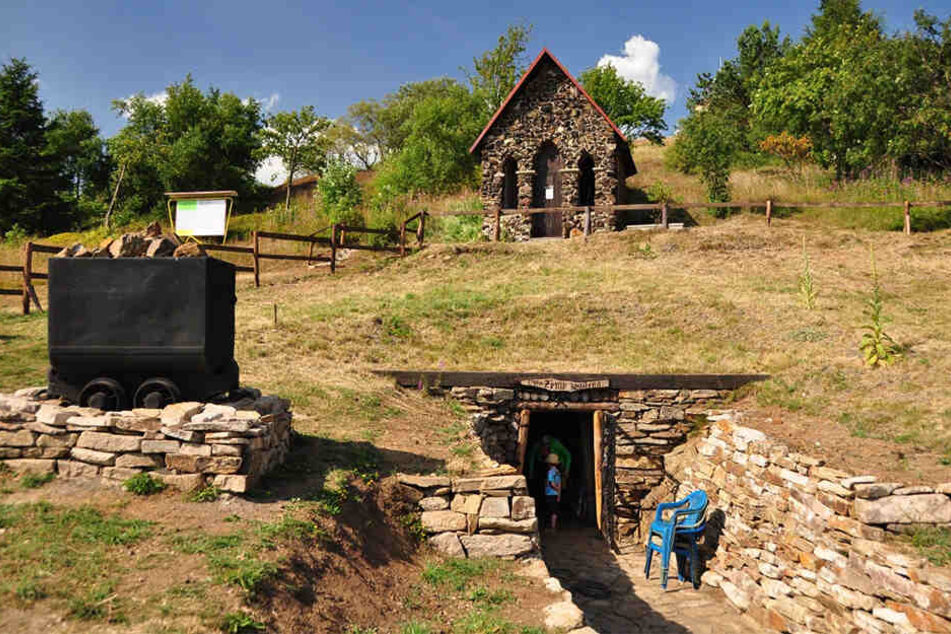 Das Mundloch "Gelobter Stolln" in Kupferberg.