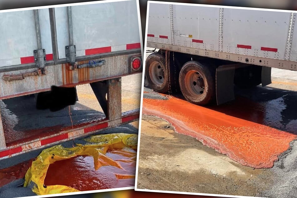 Auf der Autobahn verteilte sich die komplette Ladung Frank's RedHot Sauce.