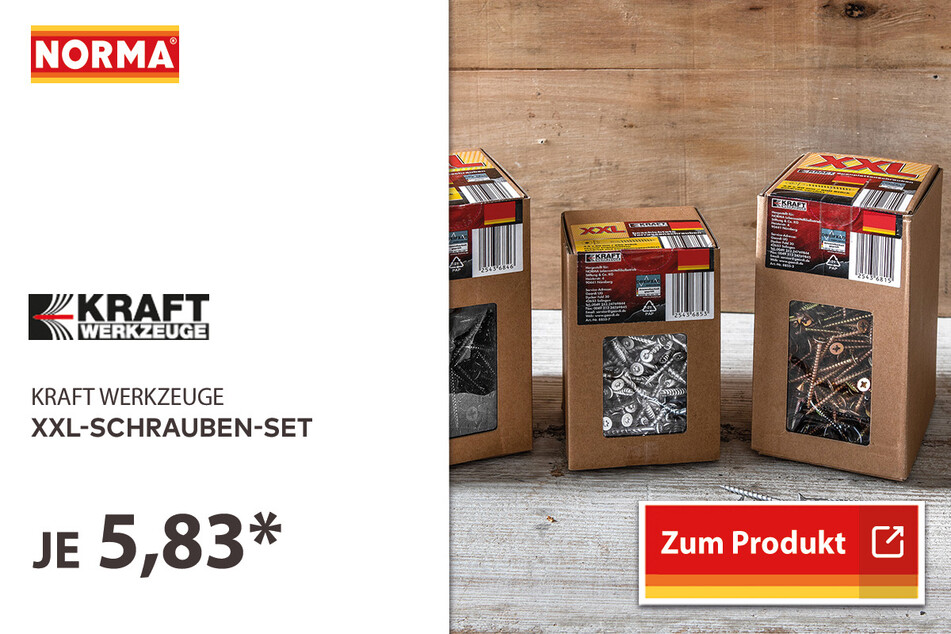 XXL Schrauben-Set für 5,83 Euro.