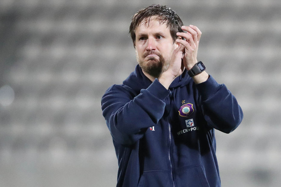 Trainer Hannes Drews war nach dem Sieg über Sandhausen zufrieden mit seiner Mannschaft.