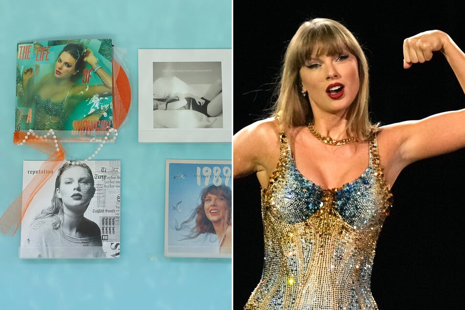 Taylor Swift (r.) affirmed that she "adores" her latest record, despite some mixed reactions from her loyal fanbase.