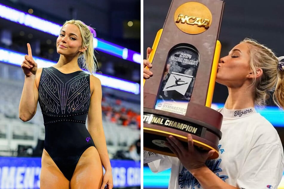 Olivia Dunne relishes in historic NCAA gymnastics title