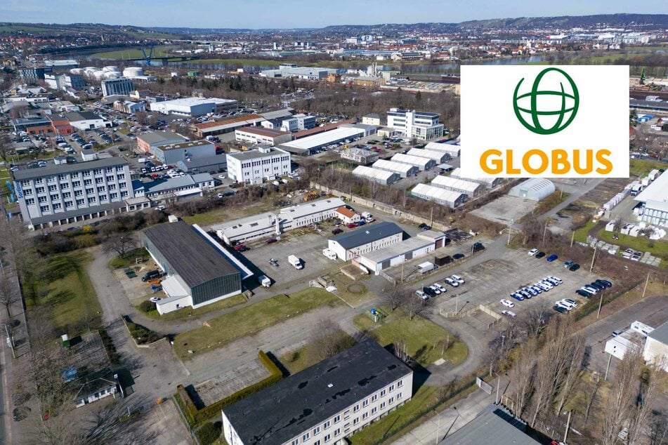 Blick auf die geplante Fläche für den neuen Globus Markt in der Dresdner Friedrichstadt.