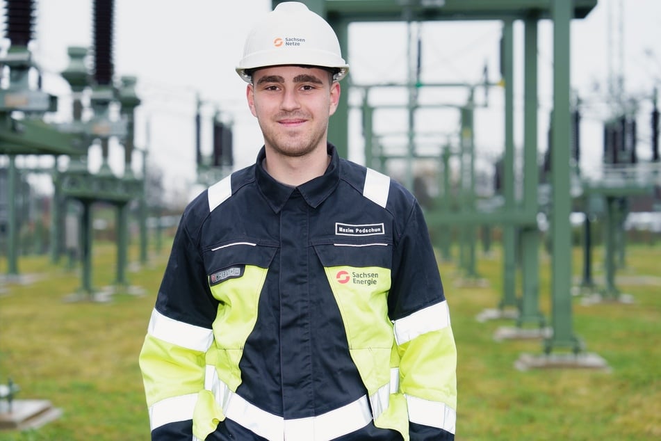 Steht unter Spannung und kennt sich mit Feuer aus: Maxim Podschun (21) ist Deutschlands bester Azubi für den Beruf Elektroanlagemonteur.